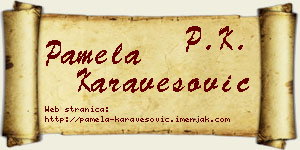 Pamela Karavesović vizit kartica